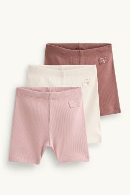 Set van 3 - babyshort - geribd