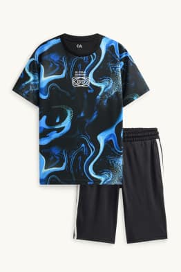 Set - short sleeve T-shirt and shorts - 2 piece