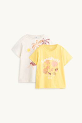 Multipack 2 buc. - fată și plajă - tricou cu mânecă scurtă