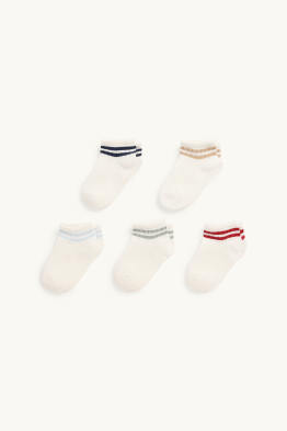 Lot de 5 paires - chaussettes bébé - côtelées