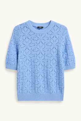Strickpullover - kurzarm
