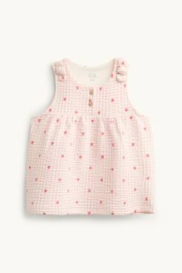 Strawberry - baby top - textured