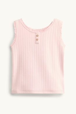 Pointelle baby top