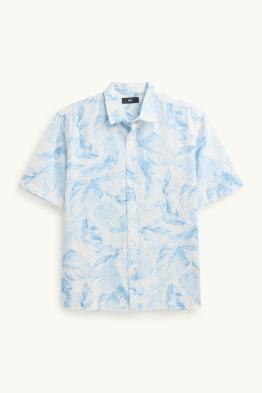 Koszula - regular fit - kołnierzyk kent - ze wzorem