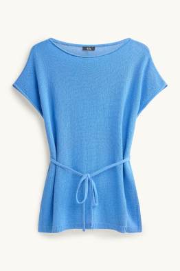 Strickpullover - kurzarm