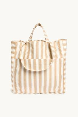Bolso shopper grande - de rayas