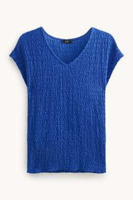 T-Shirt mit V-Ausschnitt - Regular FIt