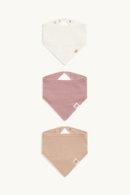 Pack de 3 - osito de peluche - bandanas para bebé