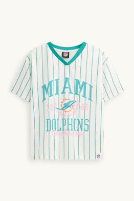 Miami Dolphins - camiseta de manga corta - de rayas