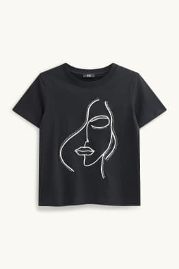 T-shirt - regular fit - effet brillant