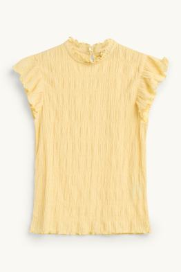 T-shirt - regular fit - przymarszczony