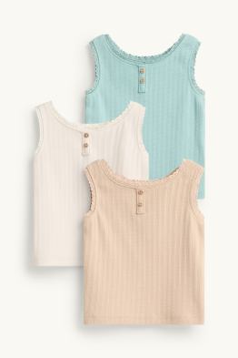 Multipack of 3 - baby pointelle top