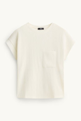 T-Shirt - Relaxed Fit - strukturiert