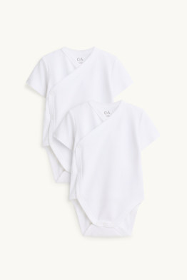 Lot de 2 - bodys croisés bébé