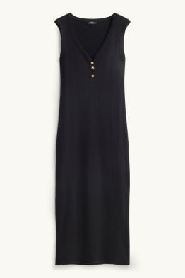 Robe Bodycon - finition côtelée