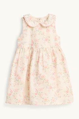 Blümchen - Baby-Kleid - strukturiert