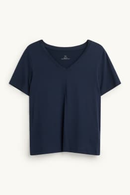 T-Shirt mit V-Ausschnitt - Regular Fit