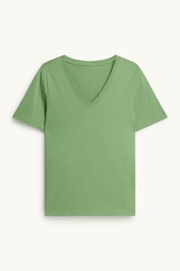 T-Shirt mit V-Ausschnitt - Regular Fit