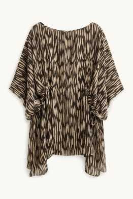 Chiffon-Tunika - gemustert