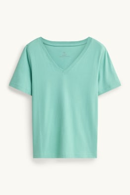 T-Shirt mit V-Ausschnitt - Regular Fit