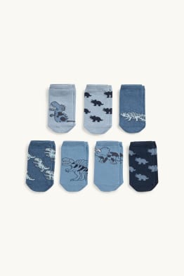 Multipack 7er - Dino - Sneakersocken mit Motiv