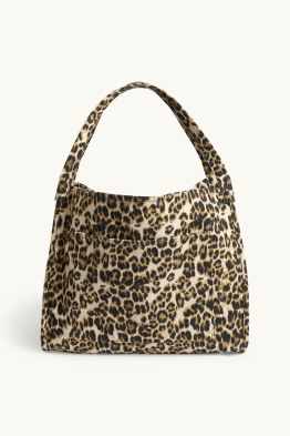 Bolso shopper grande - estampado de leopardo