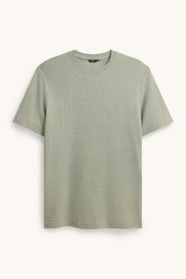 T-Shirt - Regular Fit - strukturiert