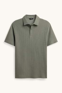 Poloshirt - regular fit - met structuur