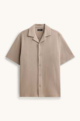 Košile - regular fit - klopový límec - strukturovaná