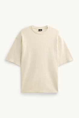 T-shirt - oversized - textured