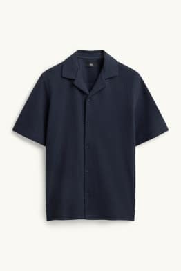 Košile - regular fit - klopový límec - strukturovaná