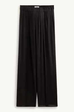 Stoffhose - Mid Waist - Palazzo