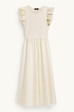 Fit & Flare Kleid - gerippt