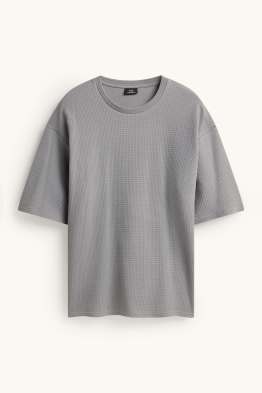 T-shirt - oversized - textured