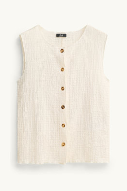 Top bluzkowy - fakturowany