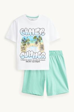 Gaming-Controller - Shorty-Pyjama - 2 teilig