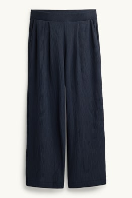 Stoffhose - Mid Waist - Wide Leg