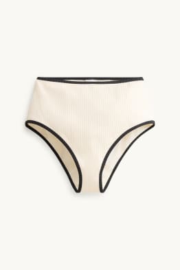 Bas de bikini - high waist - finition côtelée - LYCRA® XTRA LIFE™ 
