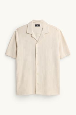 Košile - regular fit - klopový límec - strukturovaná