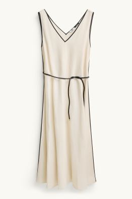 A-Linien Kleid mit V-Ausschnitt