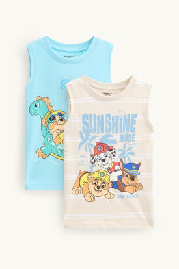 Pack de 2 - Patrulla Canina - Rubble, Chase, Marshall - camisetas sin mangas