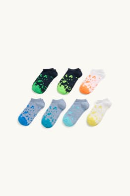 Multipack 7er - Pixel - Sneakersocken