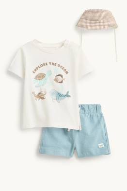 Meerestiere - Baby-Outfit - 3 teilig