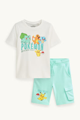Pokémon - ensemble - T-shirt et short - 2 pièces
