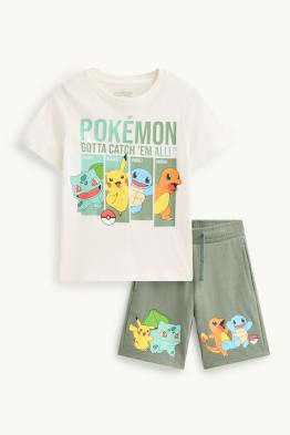 Pokémon - ensemble - T-shirt et short - 2 pièces