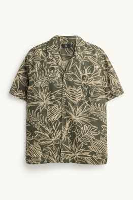 Hemd - Regular Fit - Reverskragen - gemustert