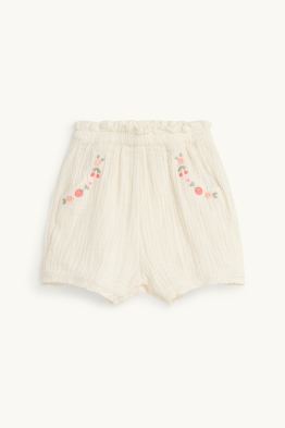 Fiorellini - shorts in mussola neonate