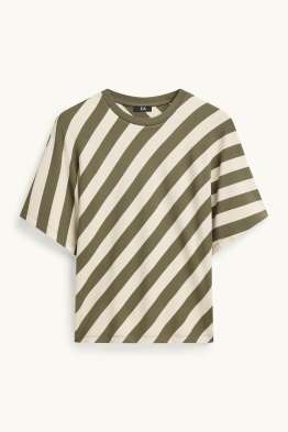 T-shirt - regular fit - gestreept