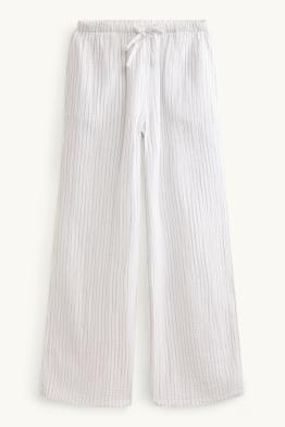 Pyžamové kalhoty - pruhované