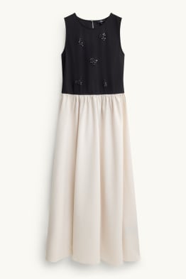 Fit & Flare Kleid mit Strasssteinen